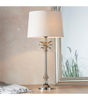 Leaf Table Lamp Polished Nickel Plate-1