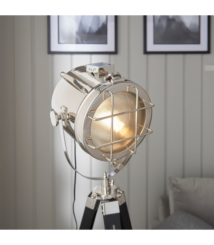 Nautical Floor Lamp Matt Black-2
