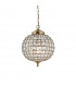 Tanaro 1 Light Ceiling Globe Pendant Antique Brass