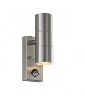Canon PIR 2 Light Outdoor Up Down Wall Light Clear Glass