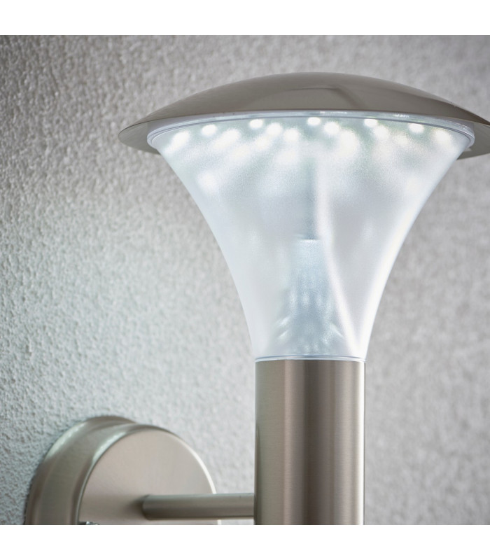 Francis PIR 1 Light Outdoor Wall Light Brushed Stainless Steel-2