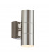 Canon 2 Light Outdoor Up Down Wall Light Clear Glass