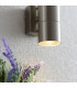 Canon 2 Light Outdoor Up Down Wall Light Clear Glass-2