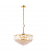 Fargo 6 Light Ceiling Pendant Acrylic, Brass, E14