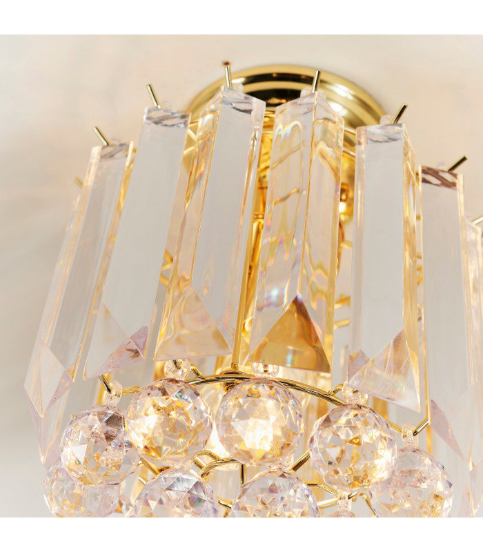 Fargo 2 Light Flush Ceiling Light Acrylic-6