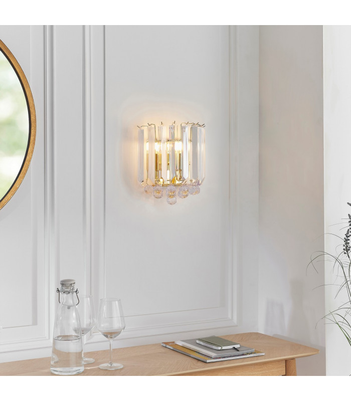 Fargo 2 Light Indoor Wall Light Acrylic-2