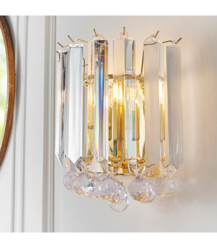 Fargo 2 Light Indoor Wall Light Acrylic-3