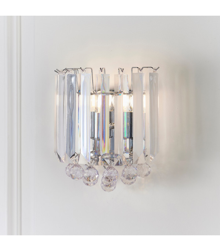 Fargo 2 Light Indoor Wall Light Chrome-1