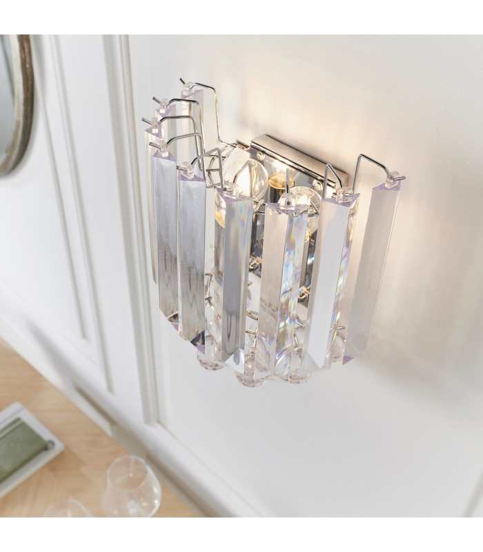 Fargo 2 Light Indoor Wall Light Chrome-4