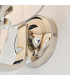 Fiennes 1 Light Indoor Wall Light Chrome, White Tc Fabric, E14