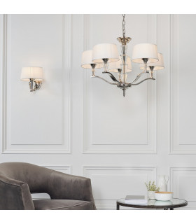 Fiennes 5 Light Multi Arm Ceiling Pendant Chrome-1