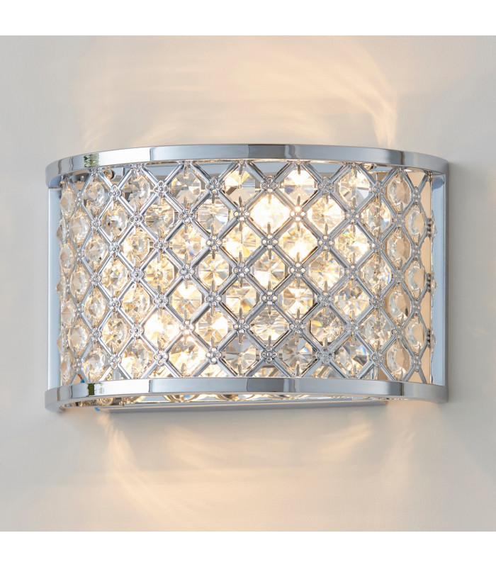 Hudson 2 Light Indoor Wall Light Chrome-3