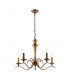 Kora 5 Light Multi Arm Ceiling Pendant Candle Antique Brass, E14