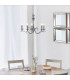 Kora 5 Light Multi Arm Ceiling Pendant Candle Chrome-1