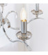 Kora 5 Light Multi Arm Ceiling Pendant Candle Chrome-5