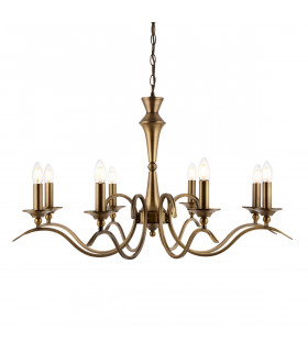 Kora 8 Light Chandelier Antique Brass Finish