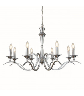 Kora 8 Light Chandelier Chrome Finish