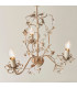 Lullaby 3 Light Multi Arm Ceiling Pendant Flower Design Cream Brushed Gold-1