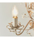 Lullaby 3 Light Multi Arm Ceiling Pendant Flower Design Cream Brushed Gold-4