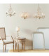 Lullaby 5 Light Multi Arm Ceiling Pendant Flower Design Cream-2