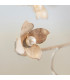 Lullaby 5 Light Multi Arm Ceiling Pendant Flower Design Cream With Brushed Gold, Pearl Effect Acrylic, E14