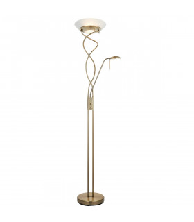 Monaco Mother and Child Floor Lamp Antique Brass