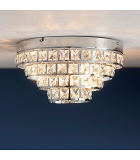 Motown 4 Light Flush Ceiling Light Chrome-1
