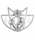 Muni 1 Light Flush Ceiling Light Chrome Glass Balls