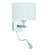 1 Light Dual Arm Flexible Indoor Wall Light Chrome, E27 - 1