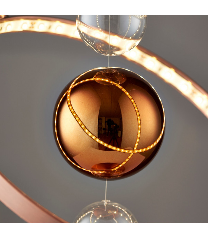 Muni Table Lamp Copper Glass Balls-3