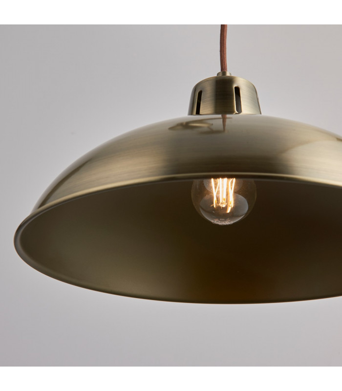 Polka Dome Ceiling Pendant Light Antique Brass-3