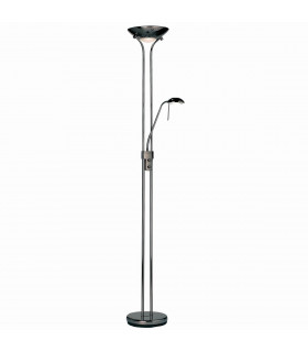 Rome Mother and Child Floor Lamp Black Chrome