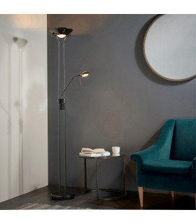 Rome Mother and Child Floor Lamp Black Chrome-1