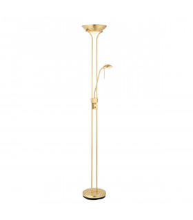 Rome Mother and Child Floor Lamp Satin Brass