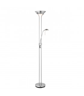 Rome Mother and Child Floor Lamp Satin Chrome