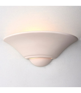 Mayfair 1 Light Indoor Wall Uplighter Unglazed Ceramic-1