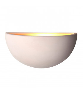 Pride 1 Light Indoor Wall Uplighter Unglazed Ceramic