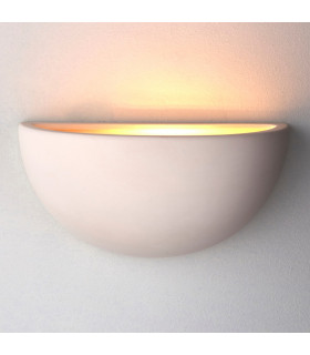 Pride 1 Light Indoor Wall Uplighter Unglazed Ceramic-1