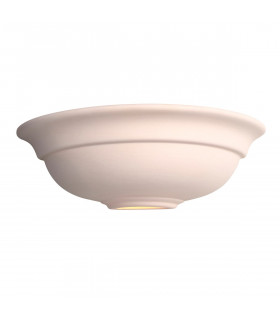 Hillside 1 Light Indoor Wall Uplighter Unglazed Ceramic