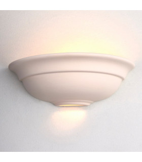 Hillside 1 Light Indoor Wall Uplighter Unglazed Ceramic-1