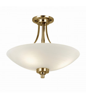 Welles 3 Light Flush Ceiling Light White