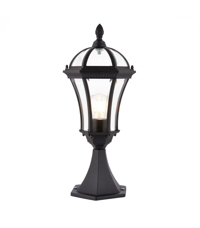 Drayton Outdoor Pedestal Light Black IP44