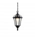 Drayton 1 Light Outdoor Ceiling Lantern Pendant Light Black IP44