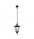 Drayton 1 Light Outdoor Ceiling Lantern Pendant Light Black IP44-6