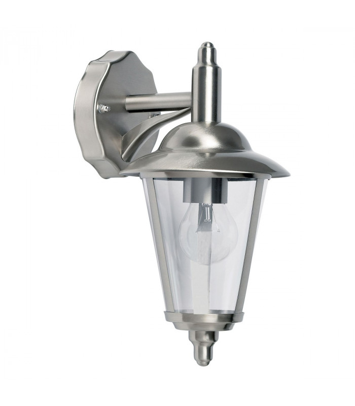Klien 1 Light Outdoor Wall Lantern Polished Stainless Steel-5