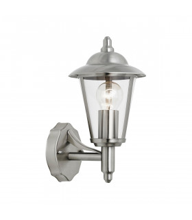 Klien 1 Light Outdoor Wall Lantern Polished Stainless Steel
