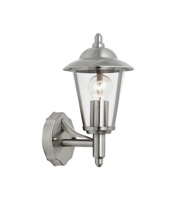 Klien 1 Light Outdoor Wall Lantern Polished Stainless Steel