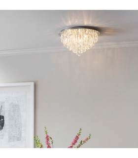Siena 5 Light Flush Chrome-1