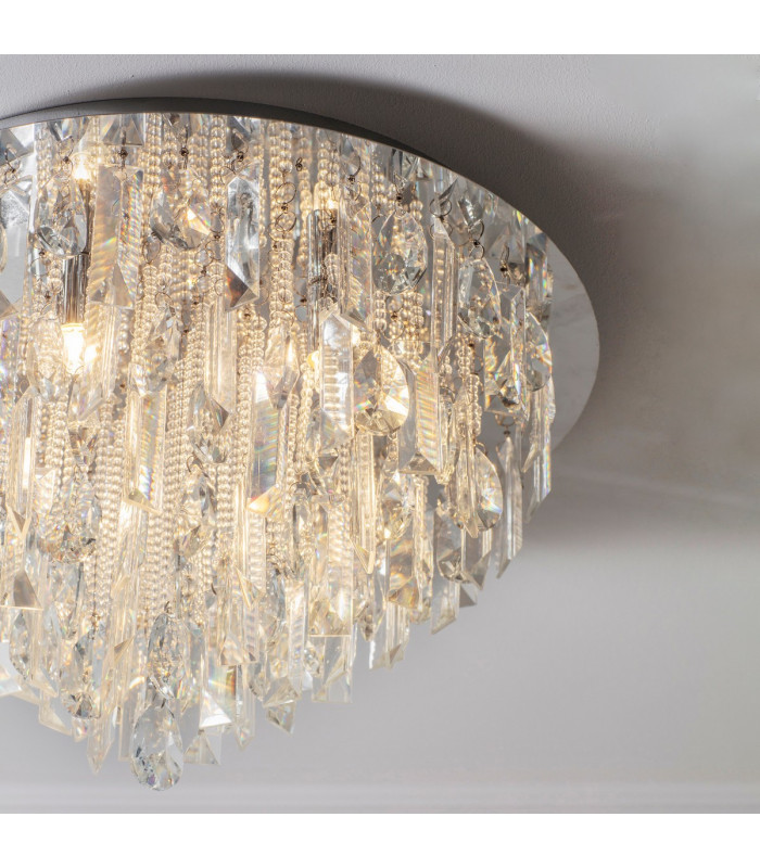 Siena 5 Light Flush Chrome-2