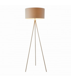 Tri 1 Light Floor Lamp Matt Nickel